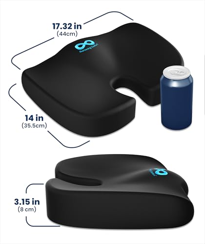 Everlasting Comfort Doctor Recommended Memory Foam Seat Cushion for Office Set