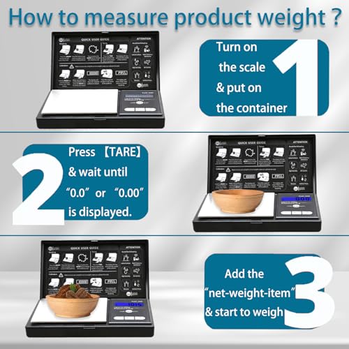 Modern Weigh Gram 200g Digital Pocket Gram Scale 0.01g Accuracy, 200g for Daily Use