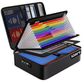 Modern ENGPOW Fireproof File Organizer Bag with 13 Colorful Pockets Accordion for Daily Use