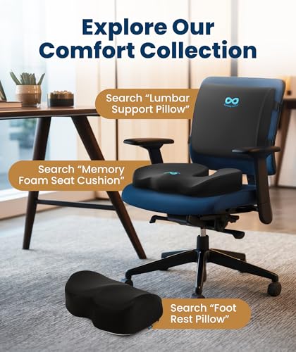 Everlasting Comfort Doctor Recommended Memory Foam Seat Cushion for Office Set