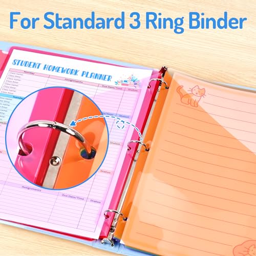 Modern Forvencer 8 Count Dividers with Two Pockets, 8 tabs Binder Essentials