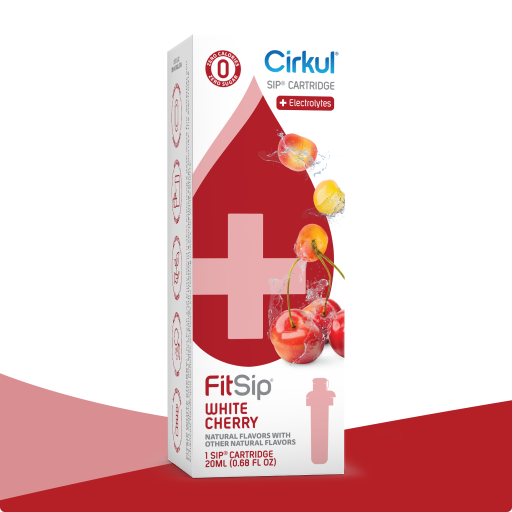 Refreshing Electrolyte FitSip White Cherry GQ9S - Sugar-Free Fruit Flavor Cartridge Refill - Default Title