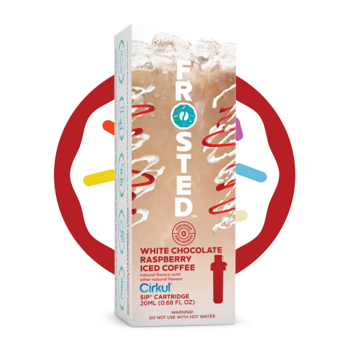 Natural Fruit Flavored Frosted White Chocolate Raspberry Iced Coffee 8KS5 - Electrolyte Hydration Enhanced Taste Cartridges - Default Title