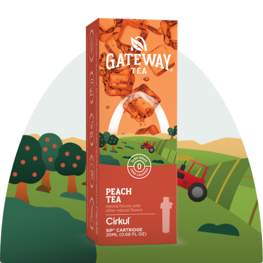 Vitamin-Infused Gateway Peach Tea 97HL - Electrolyte Hydration Enhanced Taste Cartridges - Default Title